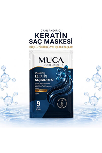 MUCA Keratin Hair Mask 30 ml |   Repairing, Moisturizing and Nourishing Hair ...