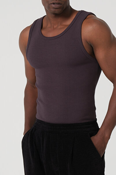 gamaro Erkek Halter Yaka penye kaşkorse fitted kalıp Sporcu Likralı Atlet
