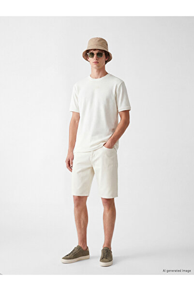 LC Waikiki Vizyon New Season Slim Fit Men's Jean Shorts