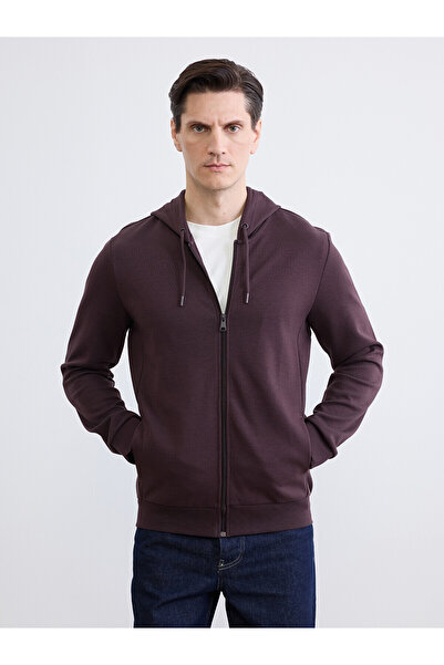 LC Waikiki Vizyon New Season Hooded Men's Zippered Sweatshirt