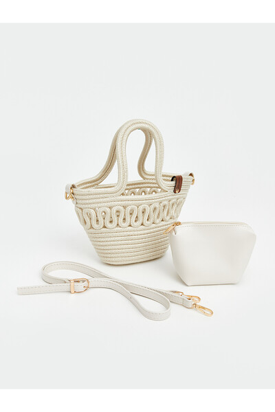 LC Waikiki Trendlucky Women's Straw Beach Bag with a Difference