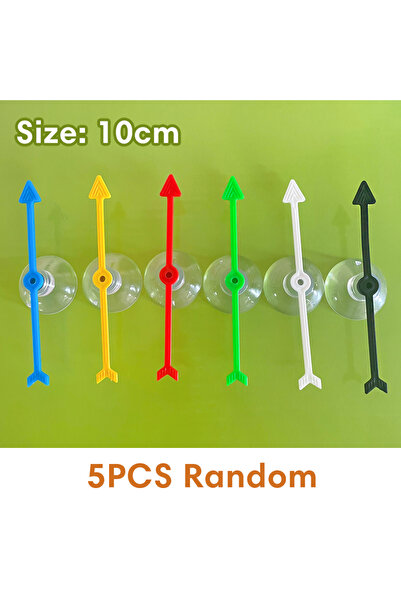 Choice1 10cm Random 5 PCS 4 Inch Plastic Arrow Game Spinners Suction Cup Boar...