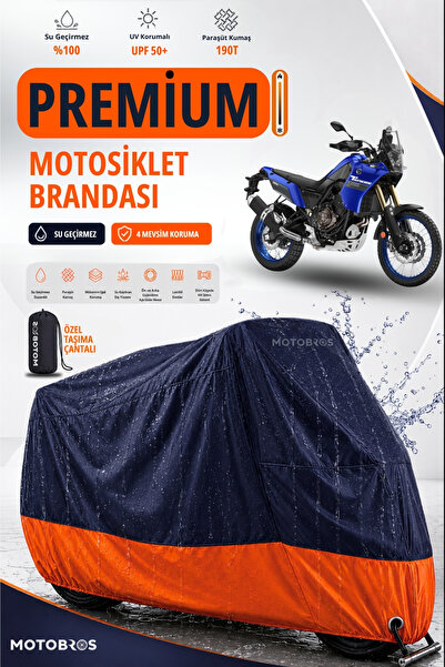 Motobros Yamaha Tenere Compatible Parachute Fabric Tarpaulin with Lock Eye (P...