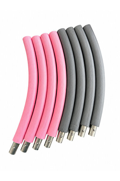 HEPİTOP 8 Parça Ağırlıklı Metal Hulahop Büyük Boy 85 Cm Çapında 750 GR Hula Hoop
