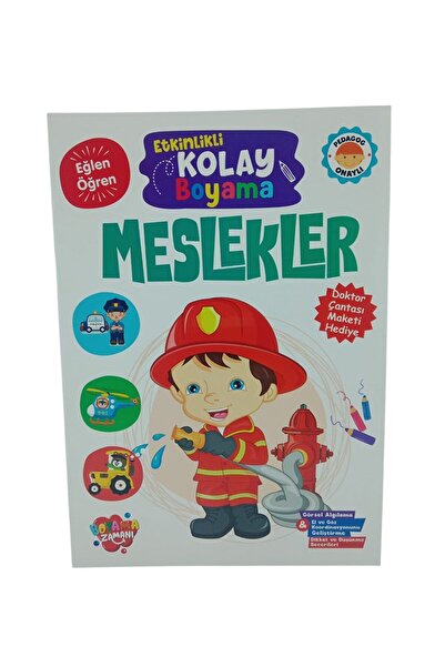 Koloni Kitap Easy Coloring Professions with Activities