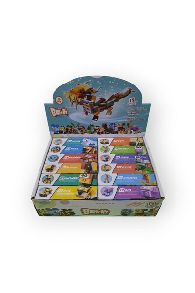KIZILKAYA Lego Animals Bricks 12 in 1 Box of 12