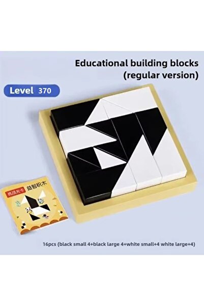 Choice B 120/370 Level Black White Hidden Building Block Intelligent Puzzle T...