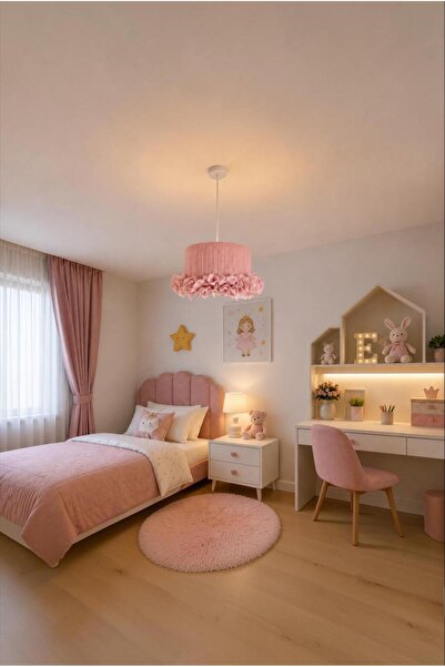 Elizim Home Lighting Tütü Balerin Fırfırlı Pembe Genç Odası, Çocuk Odası, Beb...