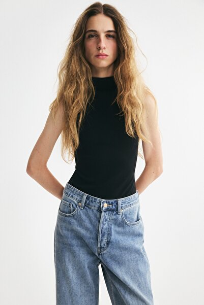 H&M Yarım Balıkçı Yakalı Body