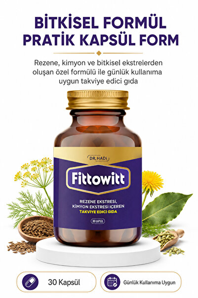 DR HADI Fittowitt 30 Kapsül Kadınlara Özel Rezene Ekstresi , Kimyon Ekstresi İçeren