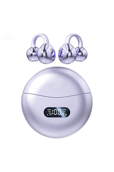 Choice3 Purple Wireless Bone Conduction Bluetooth 5 4 Sport Earbuds OWS Ear C...