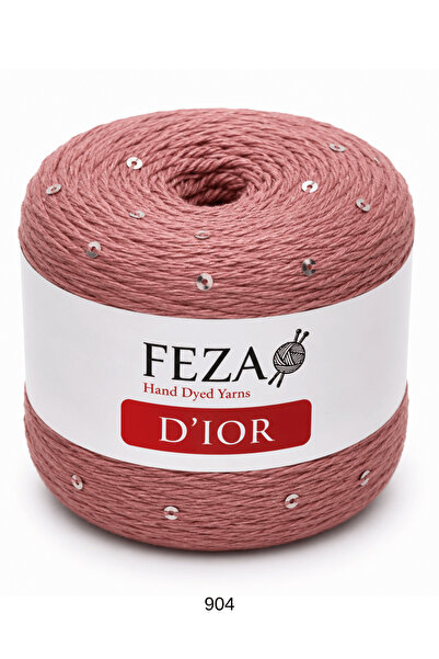 FEZA GROUP Dior Fantezi Pullu El Örgü İpliği, 100 gr, 310 m (1 Adet)