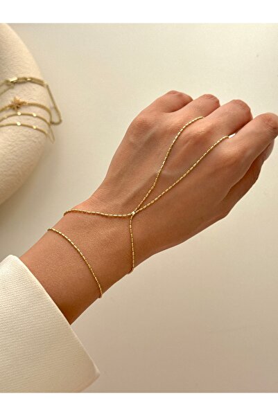 YOUES JEWELRY ÇELİK 14k Altın Renk Şahmeran Bileklik Minimalist Kadın Şahmeran