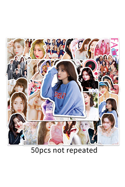 Choice 50 قطعة من ملصقات الجرافيتي المخصصة لفرقة KPOP الكورية Twice، مناسبة ل...