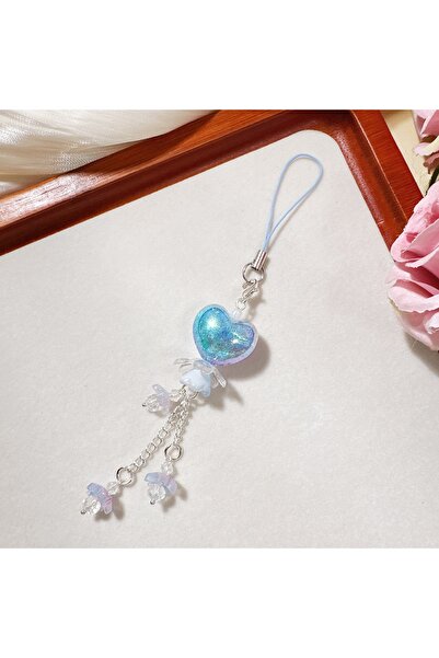 Choice3 blue Sweet Delicate Floral Chubby Heart-Shaped Flower Guben Chain Gub...