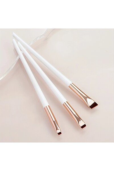 choice2 White gold 3Pcs Ultra-Thin Eyebrow Brush Set -3Pcs Angled Precision E...