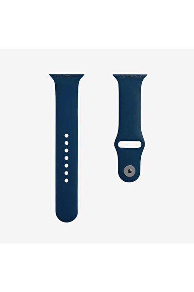 Quse Apple Watch 46/45/44mm & Series 1-3 42mm ile Uyumlu Silikon Kordon – Lac...