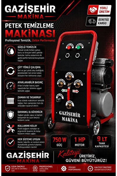 Gazişehir Makina Petek Temizleme Makinası 1. Kalite - Compact - Çift Yönlü Pİ...