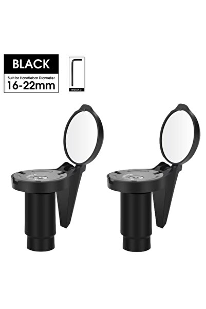 Choice 2 PC-Black WEST BIKING 2PC Bicycle Rearview Mirror Adjustable Convex M...