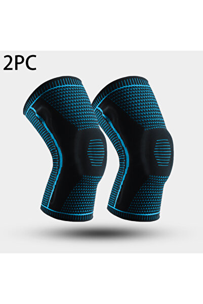 Choice L 2PC-blue 1/2 PC Knee Pads Strap Patella Medial Support Meniscus Sili...