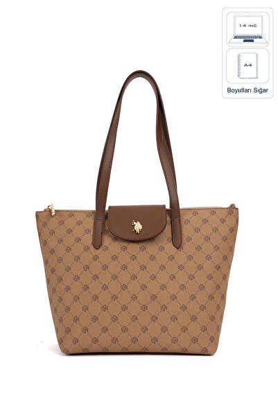 U.S. Polo Assn. K.Beige Women's Shoulder Bag Us26557