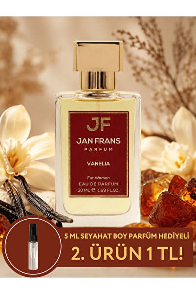 JF JAN FRANS Afrodızyak Etkili Vanelia - Vanilya Parfüm 50 ml Kalıcı Edp Kadı...