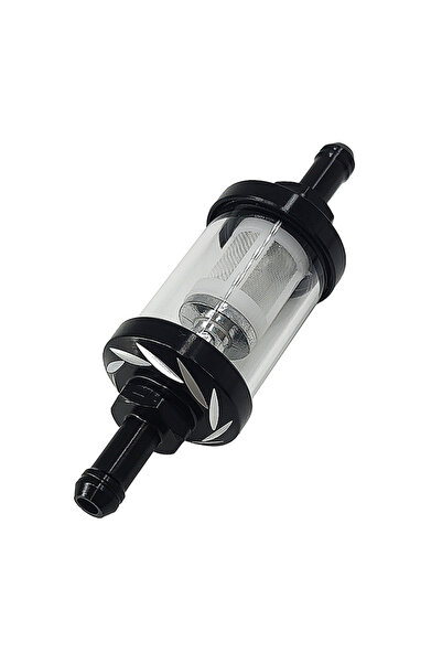 Choice5 Black 8mm CNC Motorcycle Gas Fuel Oil Filter Moto Accessories For ATV...