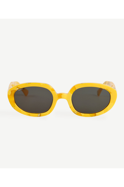 Yargıcı Colorful Oval Frame Sunglasses