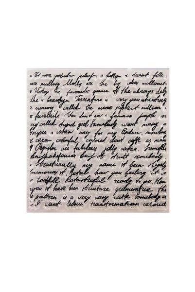 Choice 1 Cursive Paragraph Clear Stamp DIY Hand Writing Journal Diary Backgro...