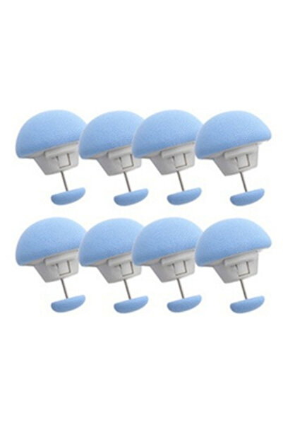 Choice 8Pcs-Blue Mushroom Quilt Holder Macaron Non-slip Quilt Blanket Clip On...