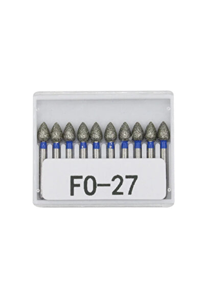 Choice6 FO-27 مثقاب ألماس للأسنان 10 قطع/مجموعة مثقاب FG بقطر 1.6 مم ومقبض عا...