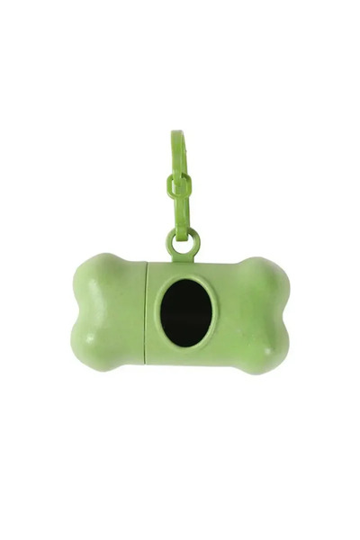 Choice6 1pc green Bone Dog Poop Bag Outdoor Cleaning Poop Bag Outdoor Clean P...