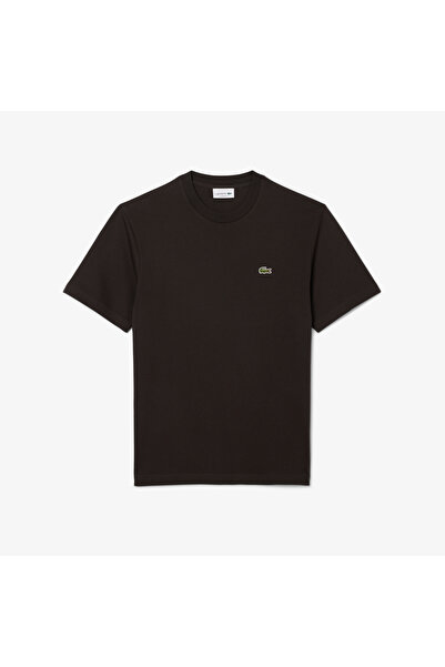 Lacoste Erkek Classic Fit Bisiklet Yaka Kahverengi T-Shirt