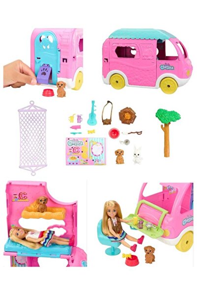 Barbie Chelsea 2'si 1 Arada Karavan Oyun Seti