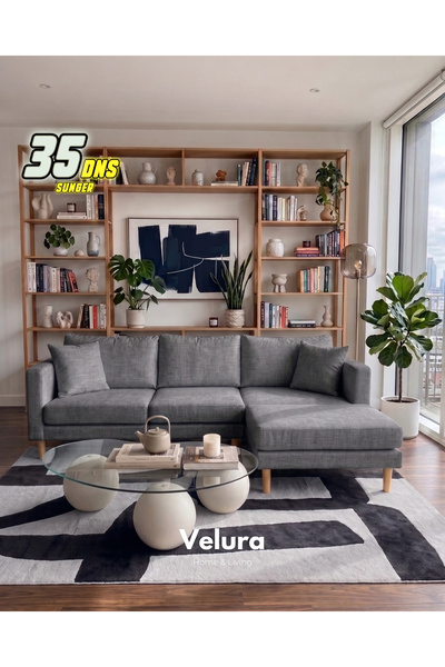 Velura Home & Living Armin Akıllı Köşe Koltuk Takımı & Modern Modüler Yataklı...