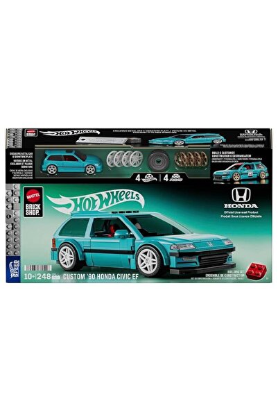 HOT WHEELS Custom ’90 Honda Civic EF 248 Parça Araba Yapım Seti JHF62