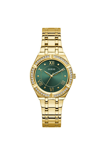 Guess Gugw0033l8 Gold Plated Jewelled Wristwatch
