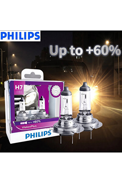 Choice مصباحان من نوع Philips H7 VisionPlus، بقوة 55 واط و12 فولت، طراز PX26d...