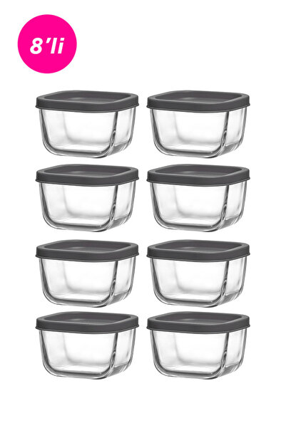 LAV Set de 8 recipiente de depozitare Cube Cam, dimensiune mică, 270 ml