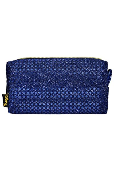 Yuga Makeup Bag with Mesh Dark Navy Blue
