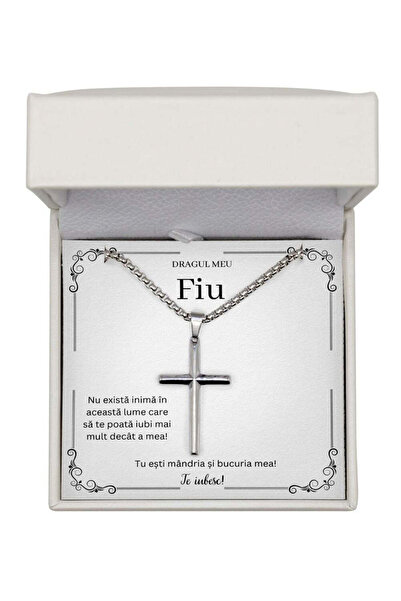 The Jewel Heart Colier pentru un Fiu Puternic - Pandantiv Cruce, Ambalat Cado...