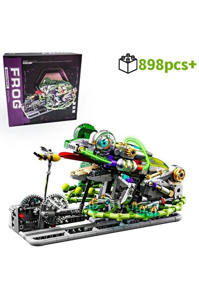 Choice with box 898pcs Mechanical Frog Building Blocks STEM Toy, Jumping Robo...
