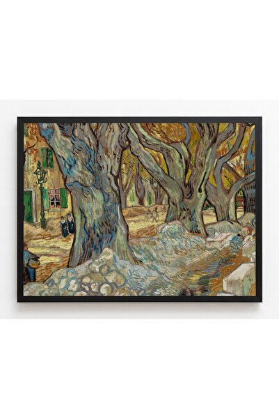 CraftedByPi Van Gogh Büyük Çınar Ağaçları Çerçevesiz Poster 30x42 cm A3 Tablo...