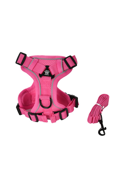 Choice XL Rose Red 1PC Cats Harness Leash For Small Dogs Cat Outdoor Reflecti...