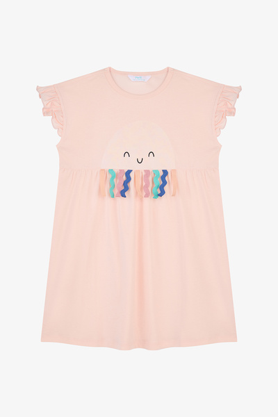 Penti Girl's Jellyfish Cotton Dress
