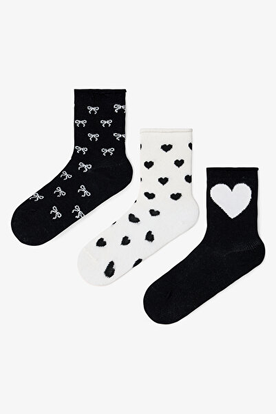 Penti جوارب Love Bows للفتيات من القطن المكونة من 4 قطع