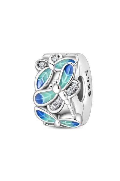 Choice6 PAC1632 Genuine S925 Silver Colorful Stopper Clip Star Bowknot Beads ...