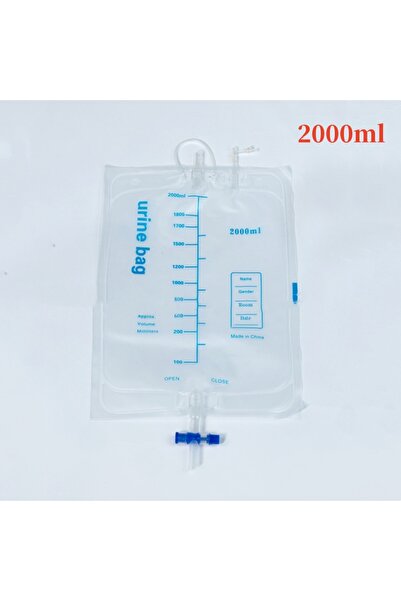 Choice3 2000ml cross valve 1000/2000ML Urine Bag Urinal Collector Urination C...