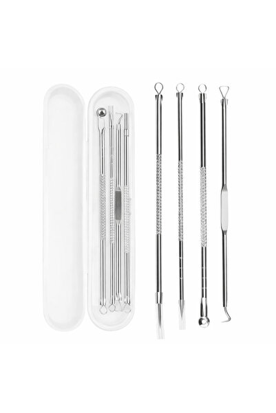 Choice Silver 4PCS Blackhead Remover Acne Needle Tools Set Face Cleaning Blac...