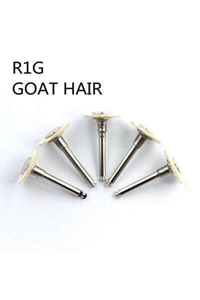Choice5 R1G 5pcs Flat Dental Polishing Brush Resin Natural/Porcelain Teeth Po...